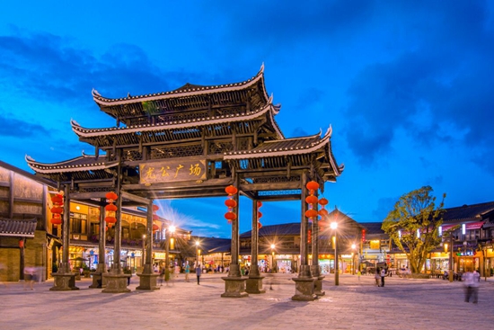 丹寨万达旅游小镇及花海夜景照明工程！